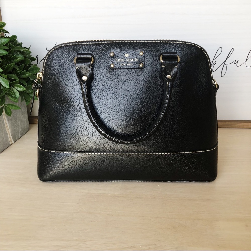 Kate Spade Black Leather Wellesley Rachelle Bag